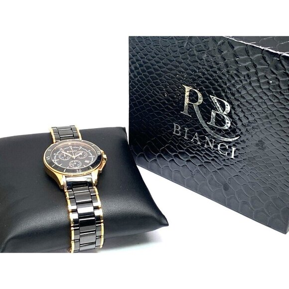 Roberto Bianci Womens Watch RB58730 Florenca Quartz Rose Gold Black Ceramic 39mm main image 13